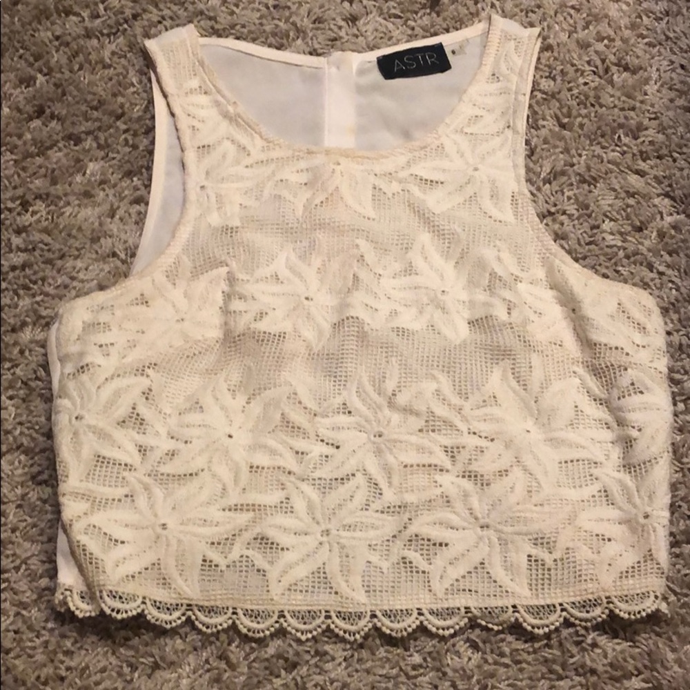 Lace crop top